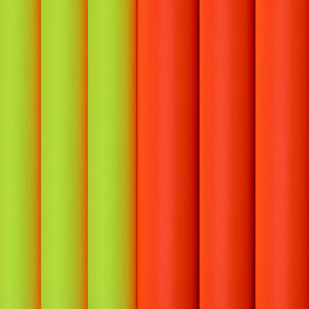 Reflective Fluorescent Green / Orange Fabric